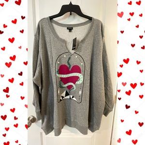 NWT Torrid Heart & Snake Sweater size 3